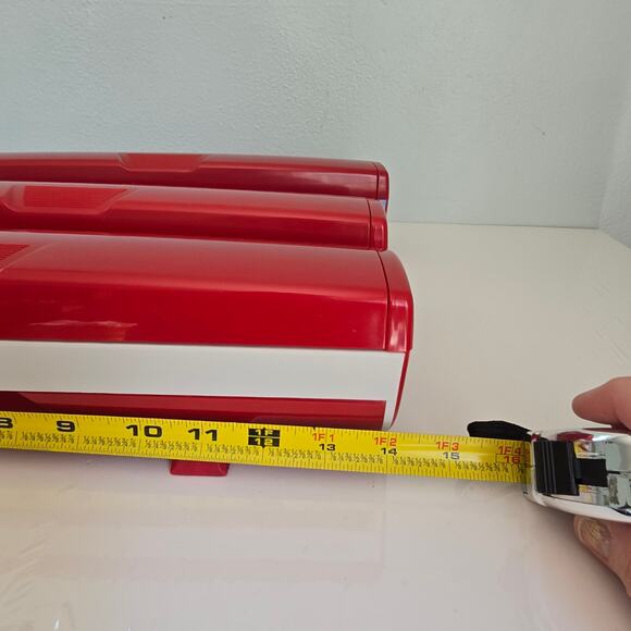 Vintage Wrap Master Foil Paper Plastic Wrap Dispensers Set Of 3 Red Model 1500 - Picture 12 of 16